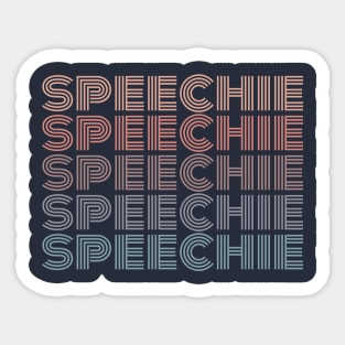 Speechie Speech Therapist Sticker